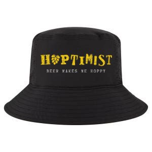 Hoptimist Beer Makes Me Hoppy Cool Comfort Performance Bucket Hat