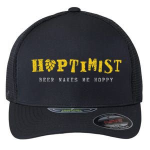 Hoptimist Beer Makes Me Hoppy Flexfit Unipanel Trucker Cap