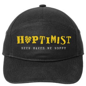 Hoptimist Beer Makes Me Hoppy 7-Panel Snapback Hat