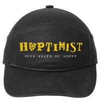 Hoptimist Beer Makes Me Hoppy 7-Panel Snapback Hat