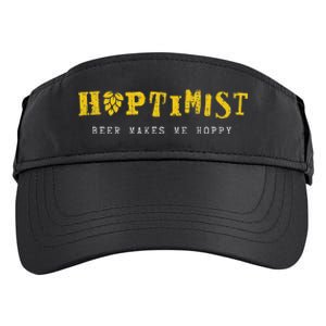 Hoptimist Beer Makes Me Hoppy Adult Drive Performance Visor