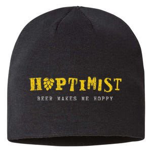 Hoptimist Beer Makes Me Hoppy Sustainable Beanie