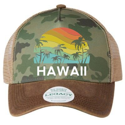 Hawaii Beach Maui Retro Hawaiian Surf Big Island Party Aloha Gift Legacy Tie Dye Trucker Hat