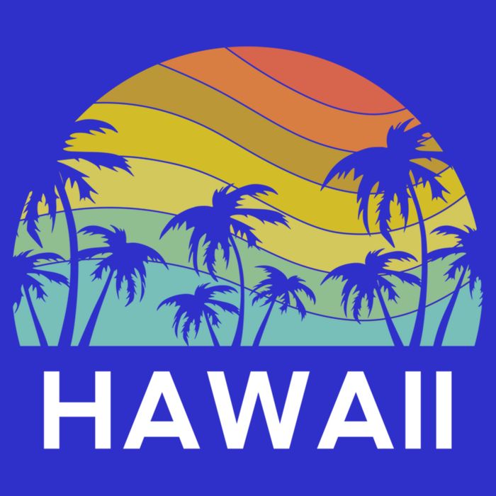 Hawaii Beach Maui Retro Hawaiian Surf Big Island Party Aloha Gift 16 in Basic Backpack