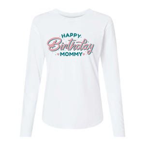 Happy Birthday Mommy Cute Gift Womens Cotton Relaxed Long Sleeve T-Shirt