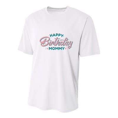 Happy Birthday Mommy Cute Gift Youth Performance Sprint T-Shirt