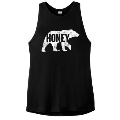 Honey Bear Matching Family Camping Bear Funny Honey Ladies PosiCharge Tri-Blend Wicking Tank