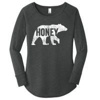 Honey Bear Matching Family Camping Bear Funny Honey Women's Perfect Tri Tunic Long Sleeve Shirt