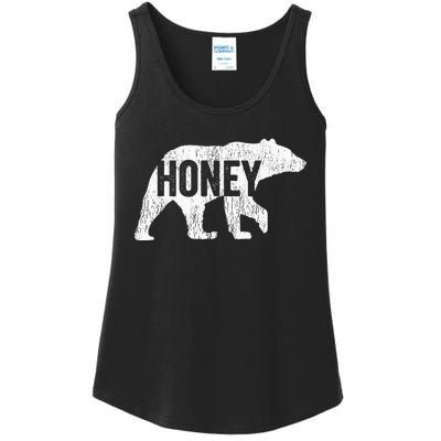 Honey Bear Matching Family Camping Bear Funny Honey Ladies Essential Tank