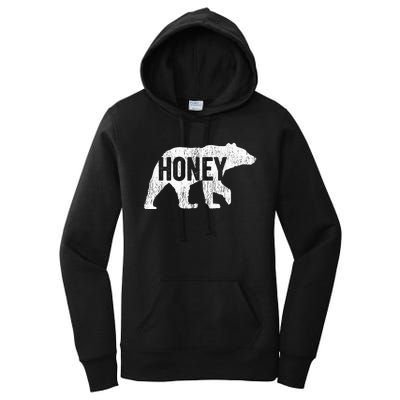 Honey Bear Matching Family Camping Bear Funny Honey Women's Pullover Hoodie