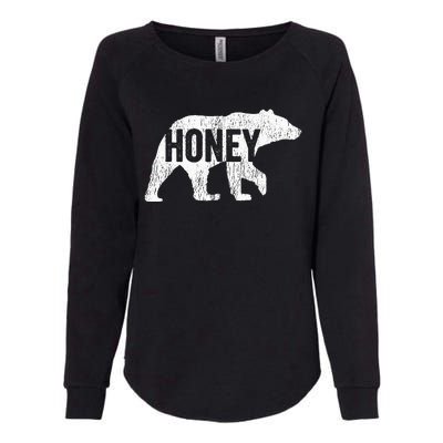 Honey Bear Matching Family Camping Bear Funny Honey Womens California Wash Sweatshirt