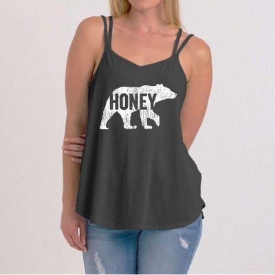 Honey Bear Matching Family Camping Bear Funny Honey Women's Strappy Tank