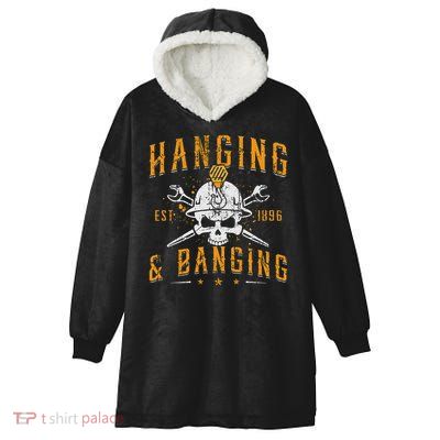Hanging & Banging Metalworking Blacksmith Power Ironworker Hooded Wearable Blanket