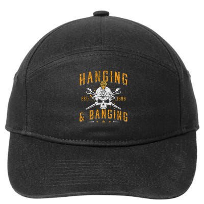 Hanging & Banging Metalworking Blacksmith Power Ironworker 7-Panel Snapback Hat