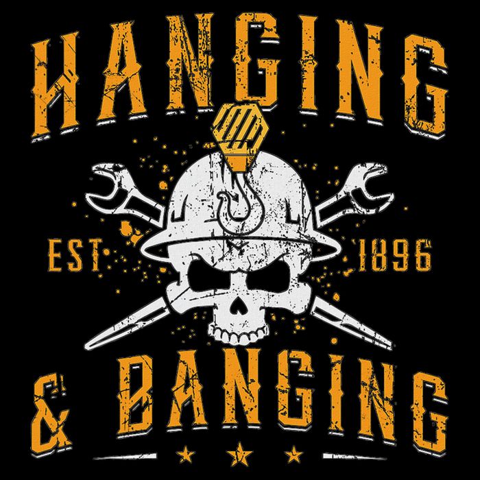 Hanging & Banging Metalworking Blacksmith Power Ironworker 7-Panel Snapback Hat