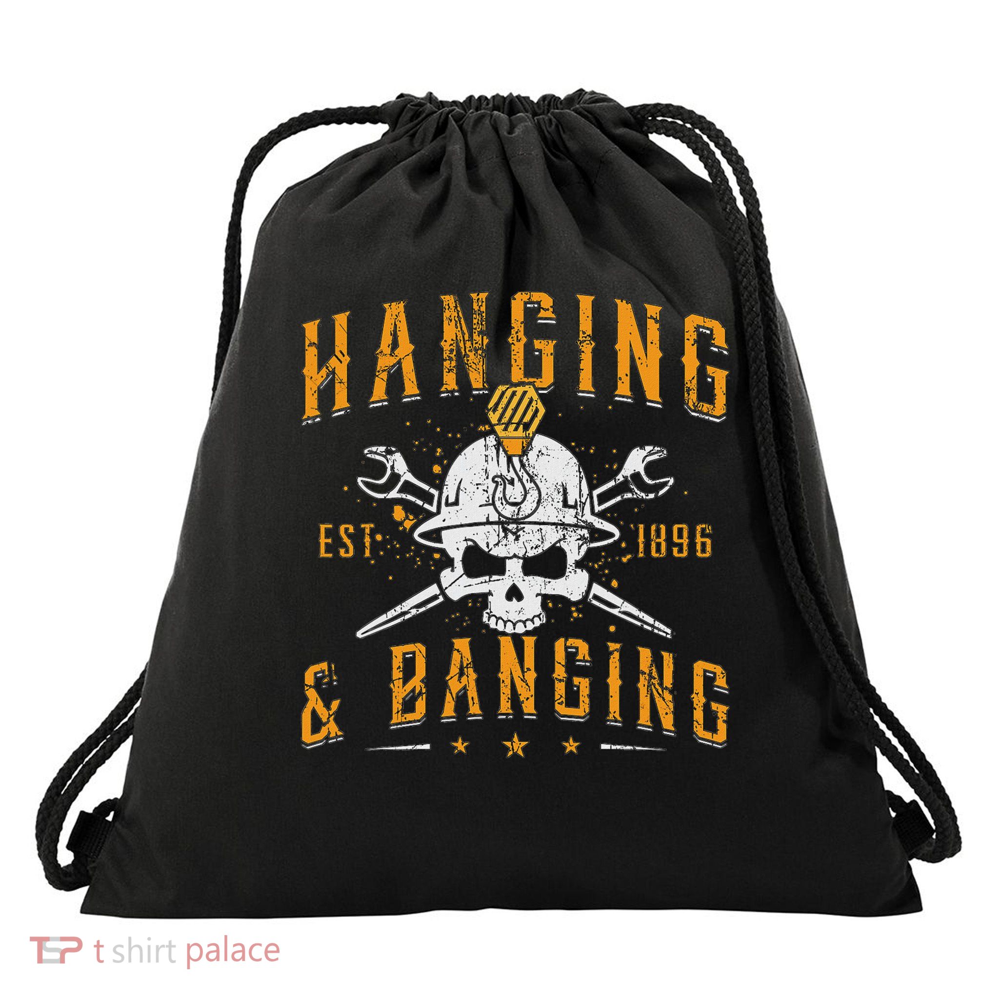 Hanging & Banging Metalworking Blacksmith Power Ironworker Drawstring Bag
