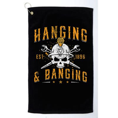Hanging & Banging Metalworking Blacksmith Power Ironworker Golf Towel