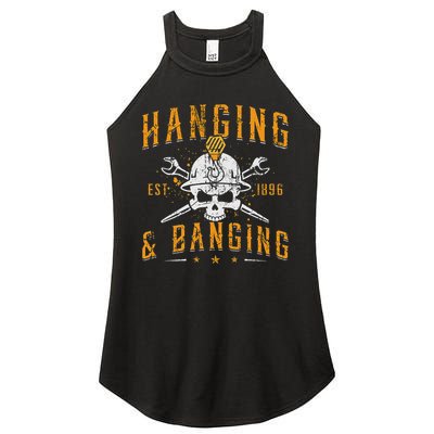 Hanging & Banging Metalworking Blacksmith Power Ironworker Women's Perfect Tri Rocker Tank