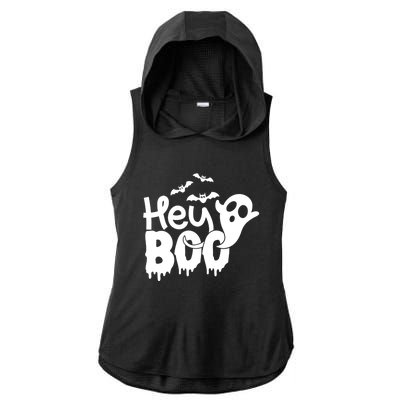 Hey Boo Meaningful Gift Ladies PosiCharge Tri-Blend Wicking Draft Hoodie Tank