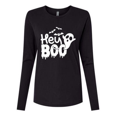 Hey Boo Meaningful Gift Womens Cotton Relaxed Long Sleeve T-Shirt