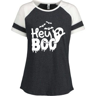 Hey Boo Meaningful Gift Enza Ladies Jersey Colorblock Tee