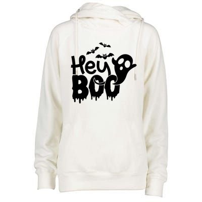 Hey Boo Meaningful Gift Womens Funnel Neck Pullover Hood