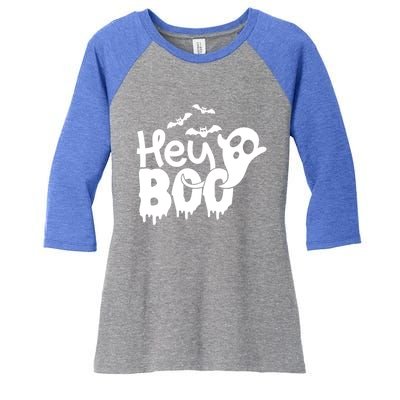 Hey Boo Meaningful Gift Women's Tri-Blend 3/4-Sleeve Raglan Shirt