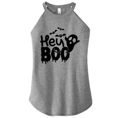 Hey Boo Meaningful Gift Women's Perfect Tri Rocker Tank