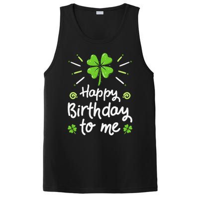 Happy Birthdayo Me St Patricks Day Lucky Birthday Shamrock PosiCharge Competitor Tank