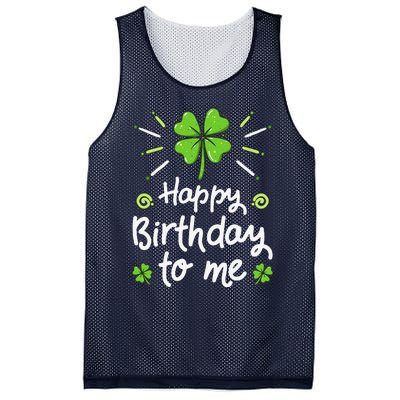 Happy Birthdayo Me St Patricks Day Lucky Birthday Shamrock Mesh Reversible Basketball Jersey Tank