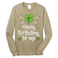 Happy Birthdayo Me St Patricks Day Lucky Birthday Shamrock Long Sleeve Shirt