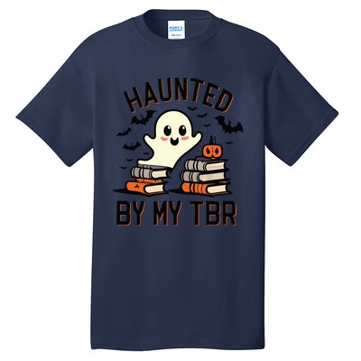 Haunted By My Tbr Boo Halloween Book Tall T-Shirt