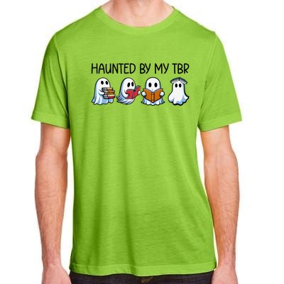 Haunted By My Tbr Funny Ghosts Reading Halloween Books Gift Adult ChromaSoft Performance T-Shirt