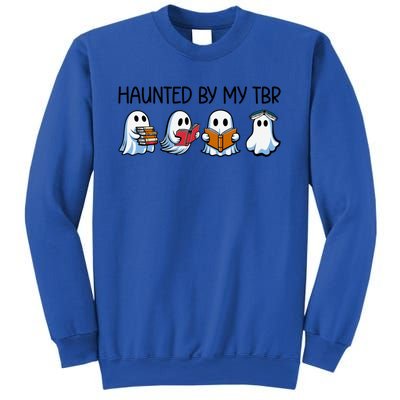 Haunted By My Tbr Funny Ghosts Reading Halloween Books Gift Sweatshirt