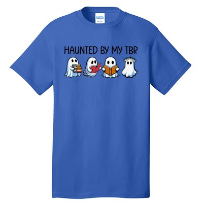 Haunted By My Tbr Funny Ghosts Reading Halloween Books Gift Tall T-Shirt