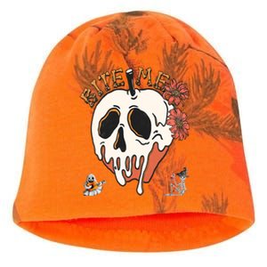 Halloween Bite Me Funny Design Funny Gift Kati - Camo Knit Beanie