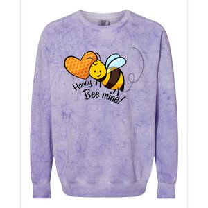 Honey Bee Mine! Couples Valentine's Day Bumble Bee Graphic Cool Gift Colorblast Crewneck Sweatshirt