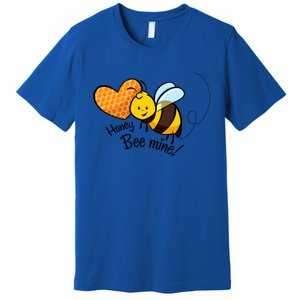 Honey Bee Mine! Couples Valentine's Day Bumble Bee Graphic Cool Gift Premium T-Shirt