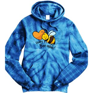 Honey Bee Mine! Couples Valentine's Day Bumble Bee Graphic Cool Gift Tie Dye Hoodie