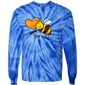 Honey Bee Mine! Couples Valentine's Day Bumble Bee Graphic Cool Gift Tie-Dye Long Sleeve Shirt