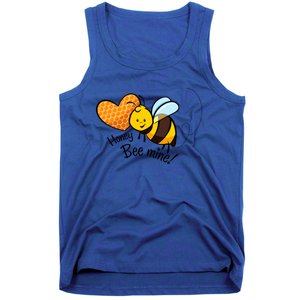 Honey Bee Mine! Couples Valentine's Day Bumble Bee Graphic Cool Gift Tank Top