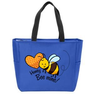 Honey Bee Mine! Couples Valentine's Day Bumble Bee Graphic Cool Gift Zip Tote Bag