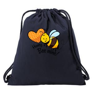 Honey Bee Mine! Couples Valentine's Day Bumble Bee Graphic Cool Gift Drawstring Bag