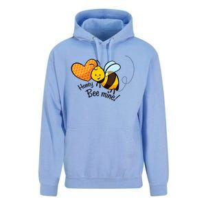 Honey Bee Mine! Couples Valentine's Day Bumble Bee Graphic Cool Gift Unisex Surf Hoodie