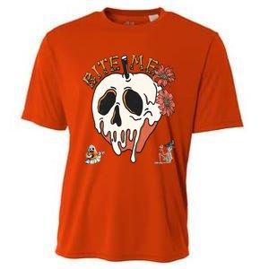 Halloween Bite Me Funny Design Meaningful Gift Cooling Performance Crew T-Shirt