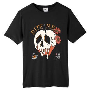 Halloween Bite Me Funny Design Meaningful Gift Tall Fusion ChromaSoft Performance T-Shirt