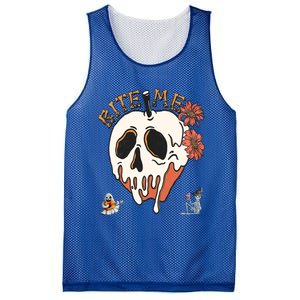 Halloween Bite Me Funny Design Meaningful Gift Mesh Reversible Basketball Jersey Tank