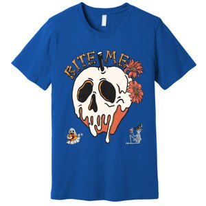 Halloween Bite Me Funny Design Meaningful Gift Premium T-Shirt