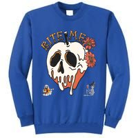 Halloween Bite Me Funny Design Meaningful Gift Tall Sweatshirt