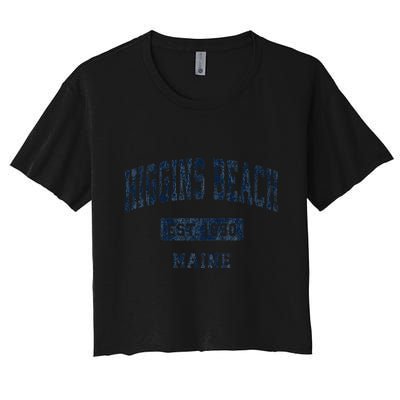Higgins Beach Maine Me Vintage Established Crop Top